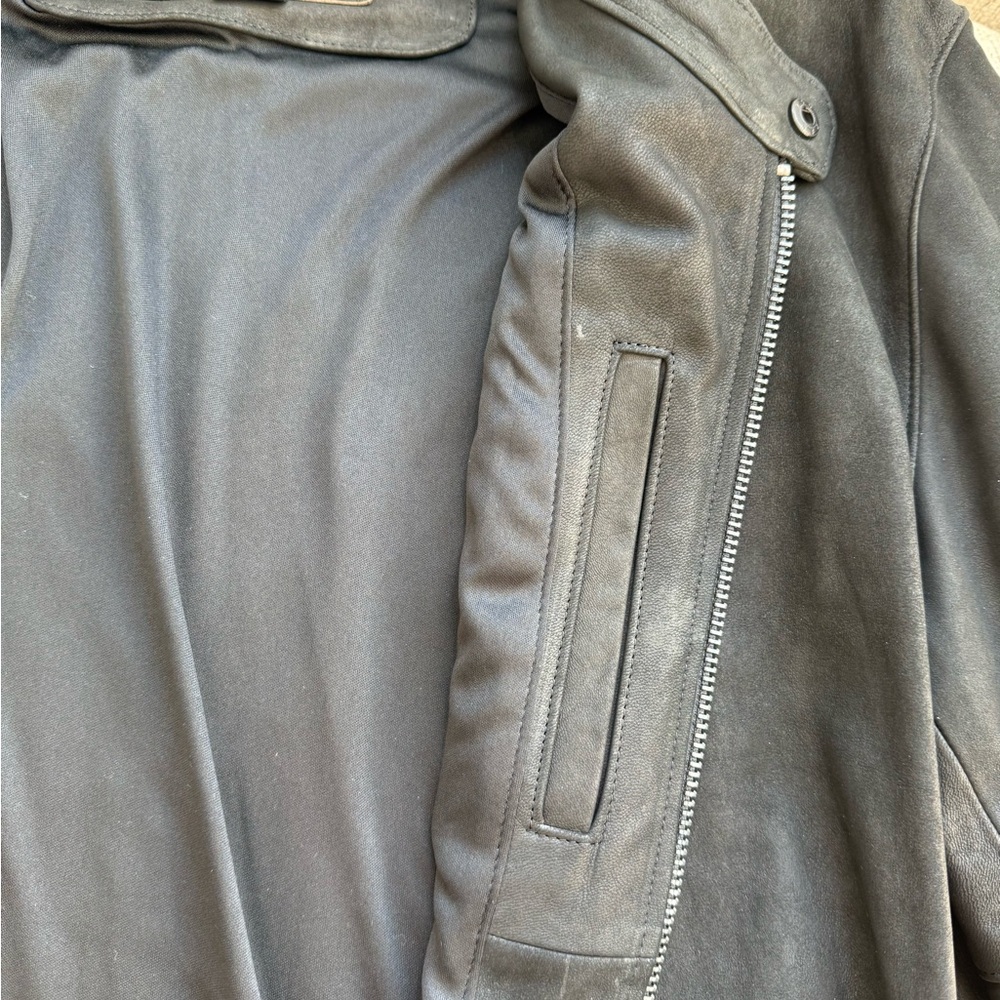 Thursday Boot Company Charcoal Leather Jacket - Picture 3 of 4